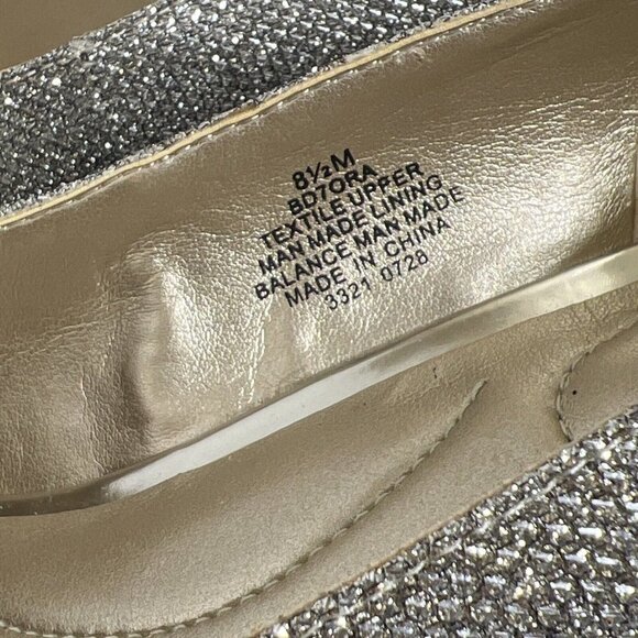 Bandolino Ora Women’s Dress Shiny Heels Pump silver bedazzled size 8.5M - Picture 7 of 11
